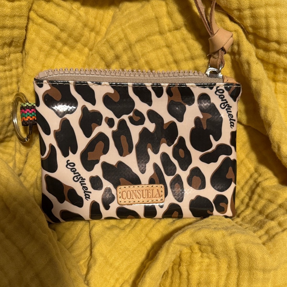 Consuela Wild Leopard Print Wristlet